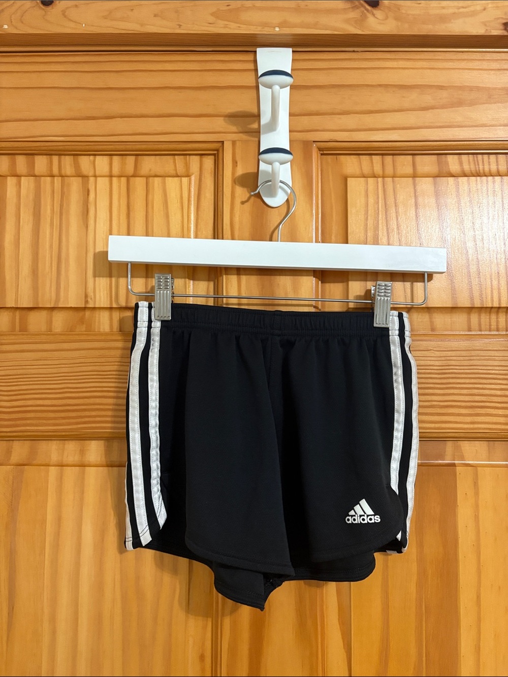 Adidas Girls Size Large Black Athletic Shorts